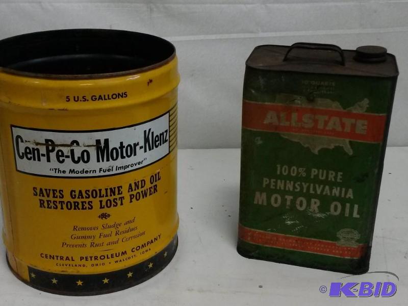 Two Vintage Oil Cans