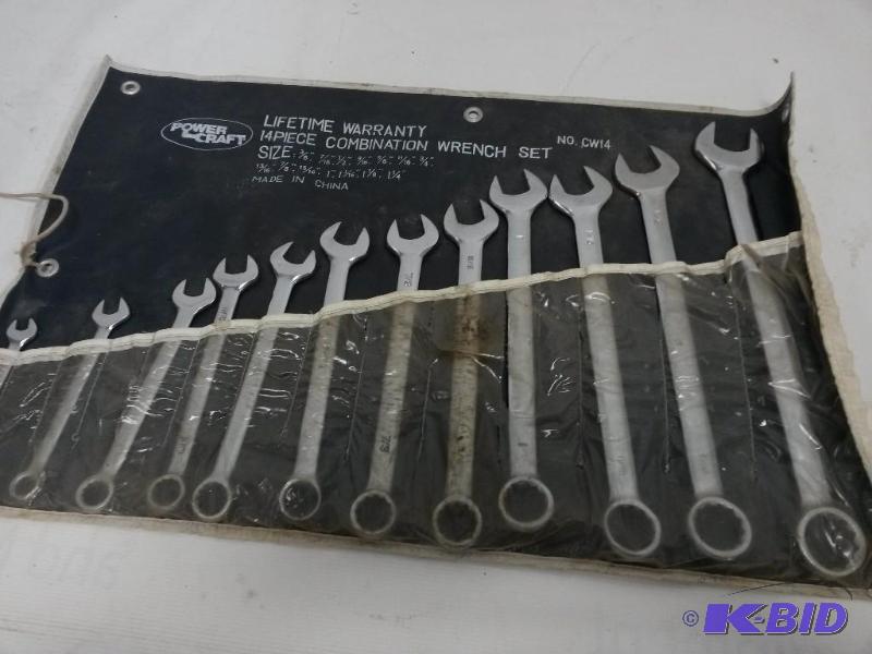 Powercraft Fourteen piece SAE Wrench Set