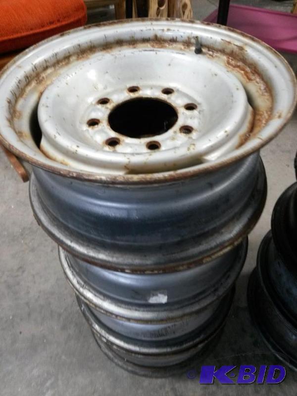 Set of Four Chevy 16 8 Bolt Rims