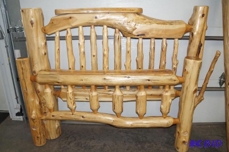 Queen Sized Log Bed