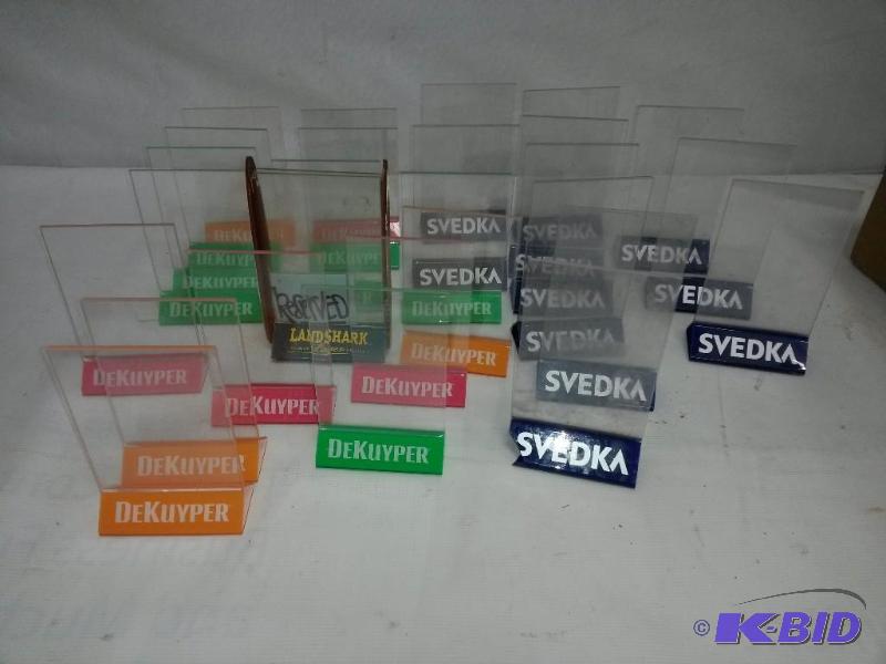 31 DeKuyper and Svedka Table Tents