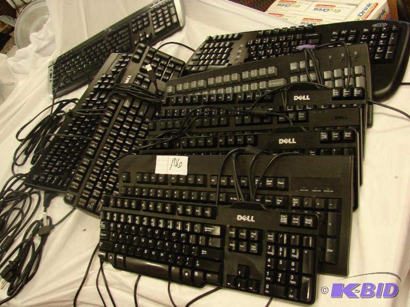 Lot of 10 Computer Keyboards