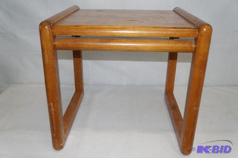 Wood End Table