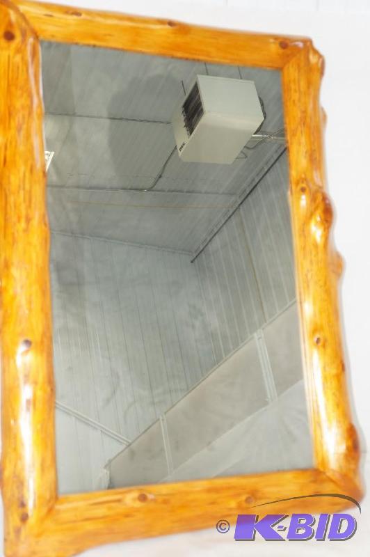 Log Framed Mirror