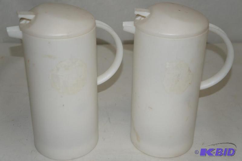 Two Coffee Serving Thermos Containers
