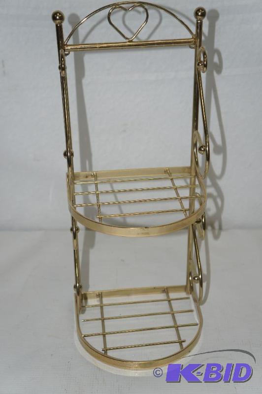 Vintage NIB Home Interior Brass Shelf
