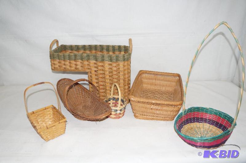 Box of Wicker Baskets