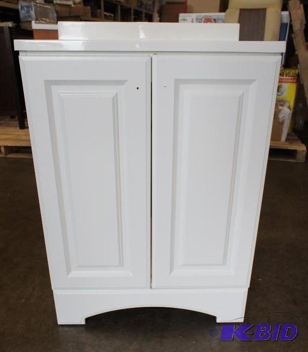 lot 13 image: Glacier Bay Vanity Sink Combo. Dimensions 24...