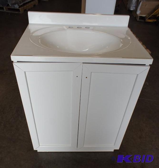lot 2 image: Glacier Bay Vanity Sink Combo  Dimensions 2...