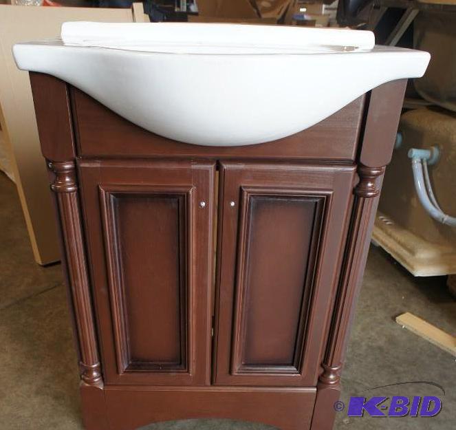 lot 4 image: Vallencia Collections Vanity Sink Combo  26....