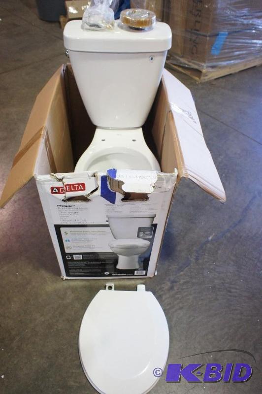 lot 47 image: Delta Toilet  No Cracks in base  Great Cond...
