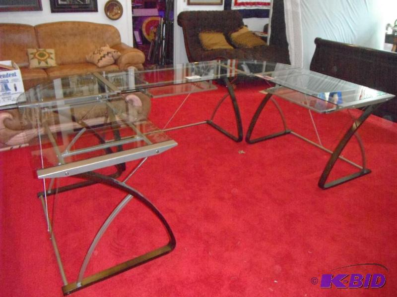 lot 39 image: 69.5&quotx110&quotx30" Glass computer ...