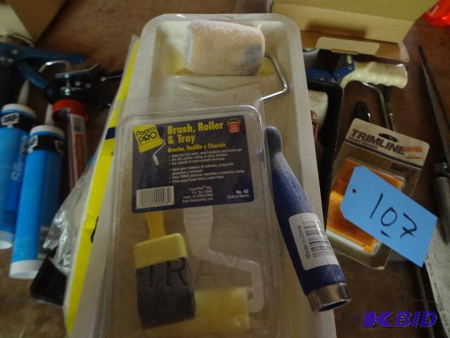 Caulk Guns, DAP, Sealer, trays, Roller...