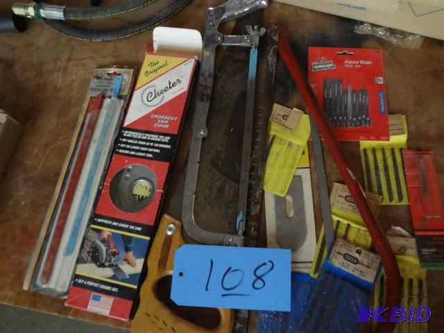 Lot of Saws, Blades...