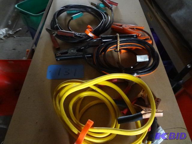 (3) Jumper Cables, Creeper, Small Step Ladder...