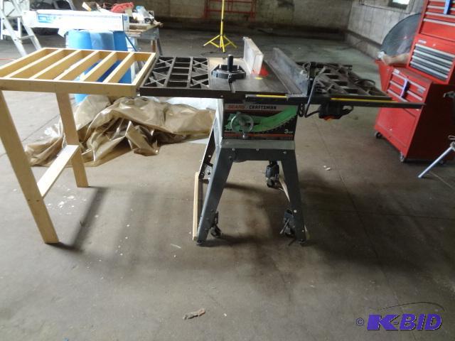 Craftsman 3hp Table saw wwooden extension...