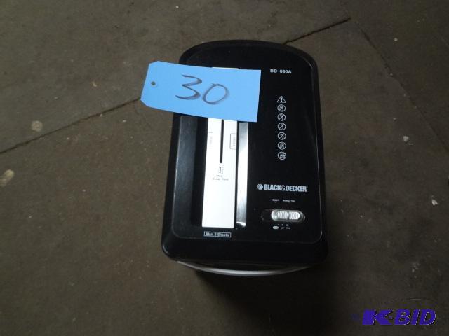 Black and Decker Shredder...
