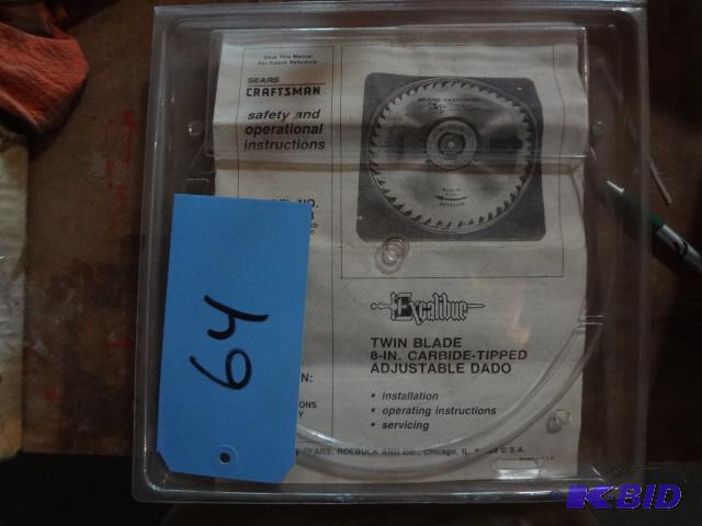 Craftsman 8 Adjustable Dado w head insert...