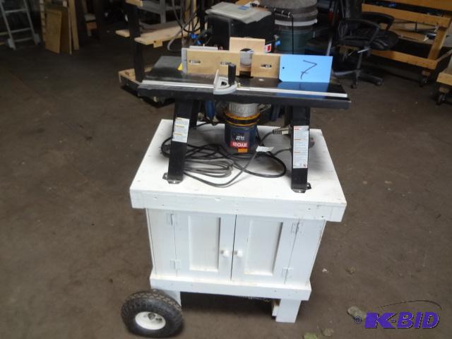 Ryobi Router Table on Sturdy Wheeled Stand...