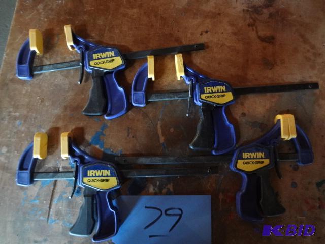 (4) Irwin Quik Grips...