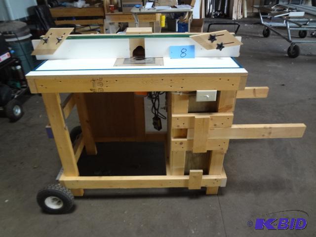 Router TableCabinet on Wheels, Chicago 3hp M...