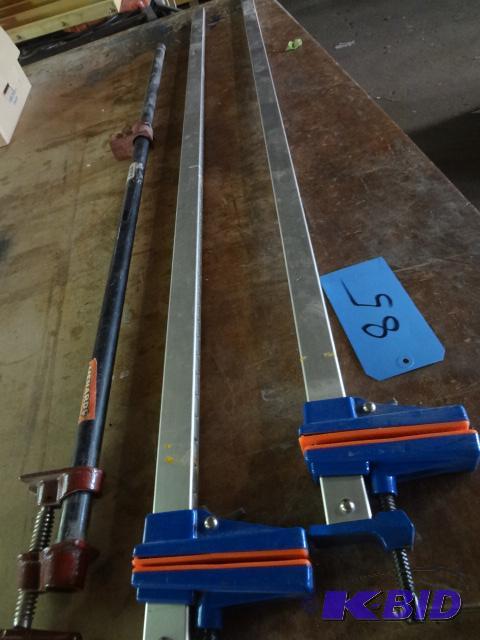 (2) 5 Clamps, one  X 48 pipe clamp...