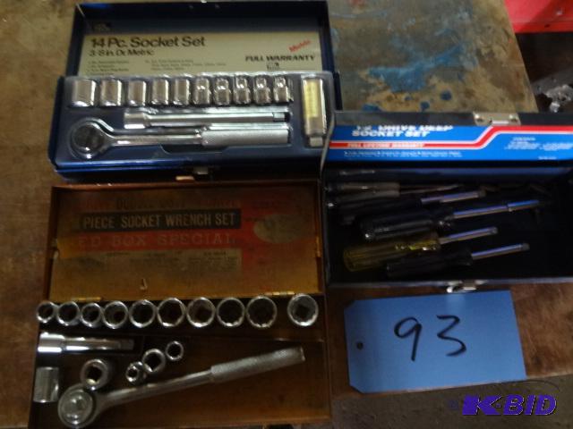 Socket Set , Partial, driver handles...
