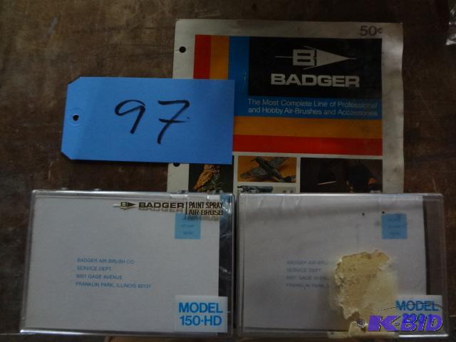 (2) Badger Air Brushes, NIB...