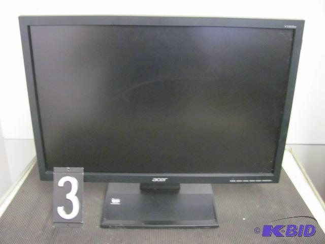 lot 3 image: Acer V193w 19" LCD monitor. This unit is...