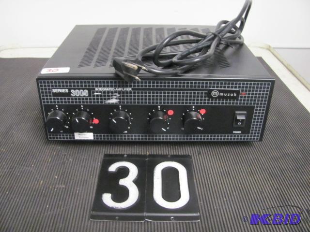 lot 30 image: Muzak 3000 60 watt integrated amplifier. This...