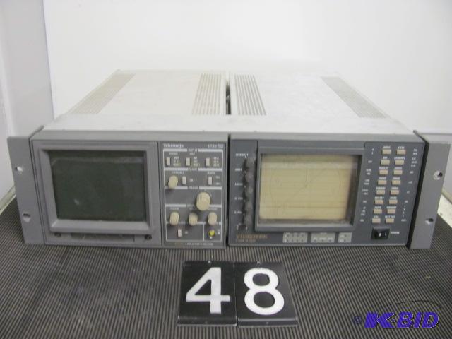 lot 48 image: Tektronix 1720 vector scope and videotech TVM...