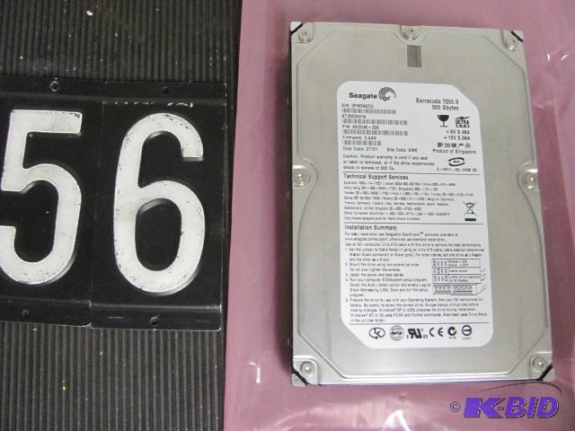 lot 56 image: Seagate 500G 3.5" SATA hard drive. Teste...