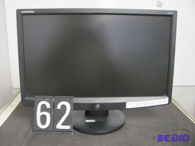 lot 62 image: emachines E181H 18" LCD monitor. This un...