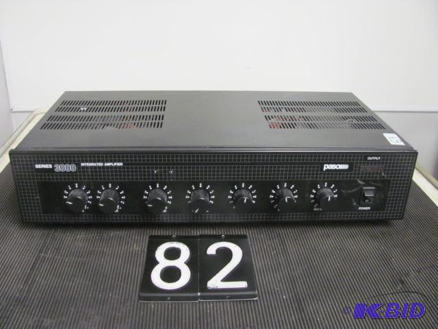 lot 82 image: Paso 3000 60 watt amplifier. This unit powers...