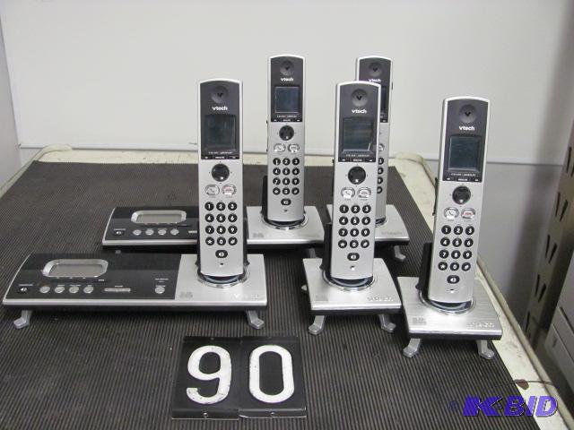 lot 90 image: Lot of 5 Vtech 5.8GHz phones. These units are...