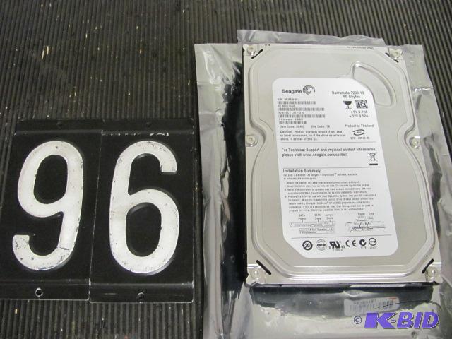 lot 96 image: Seagate 80G 3.5" SATA hard drive. Tested...