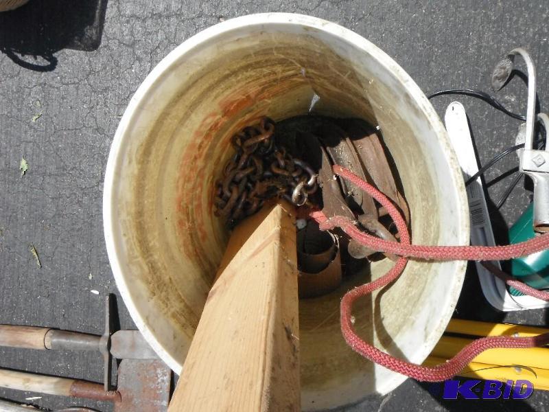 lot 106 image: Bucket Lot including Hand Cultivator, "...