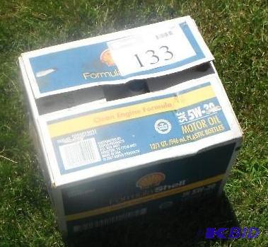 lot 133 image: 9 Bottles of SAE 5W-30 Oil...