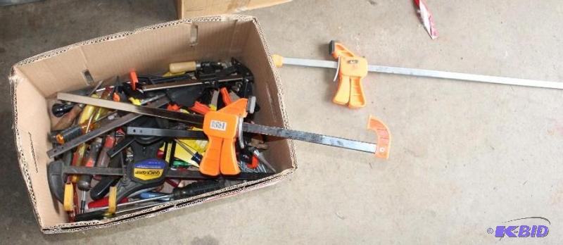 lot 152 image: Box Lot including Sliding Bar Clamps and Scr...