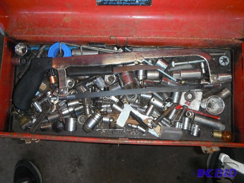 lot 165 image: 2 Toolboxes with various items including Hand...