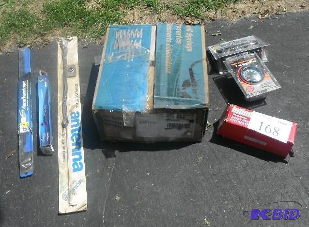 lot 168 image: 2 Tachometer, 1 Windshield Wipers, 1 Antenna,...