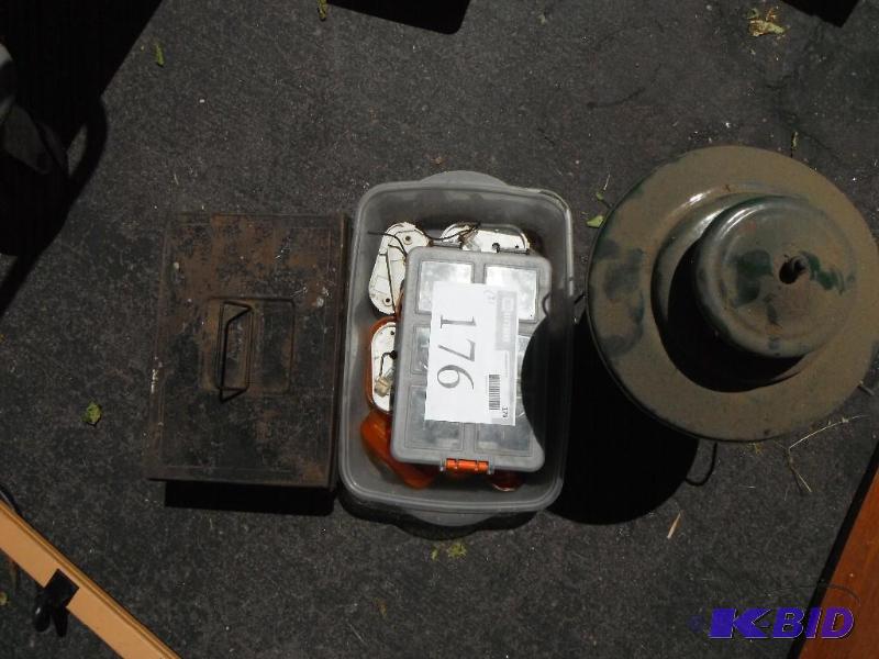 lot 176 image: An assortment of items including Light Socket...