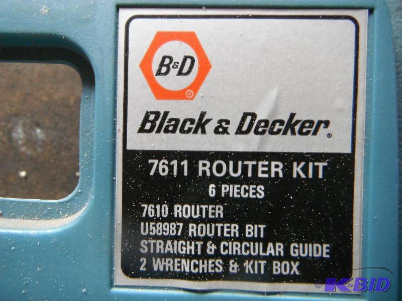 BLACK & DECKER 7610 ROUTER (G127089-1 (JR) EE-18)