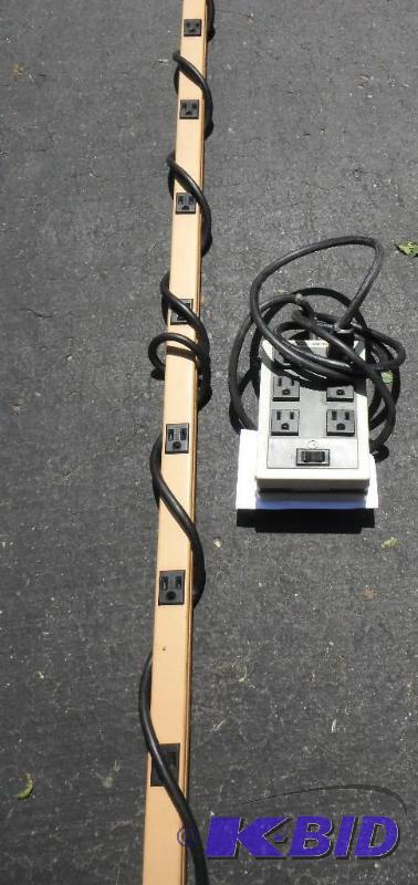lot 181 image: Long Pole Power Strip and Smaller Power Strip...