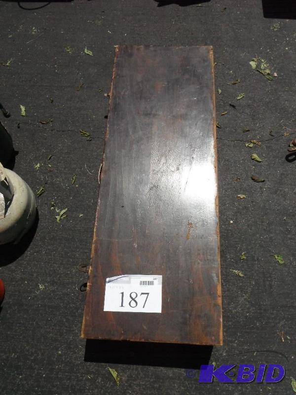 lot 187 image: 13&quotx37&quotx5 12" Wooden Box...