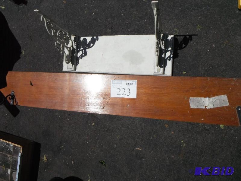 lot 223 image: 2 Hanging Wall Shelves...
