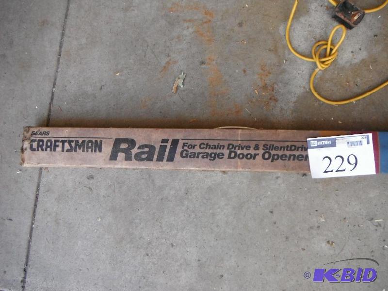 lot 229 image: Craftsman Rail for Chain Drive & Silent D...