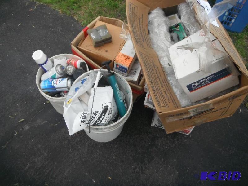 lot 236 image: An assortment of items including Spray Cans, ...