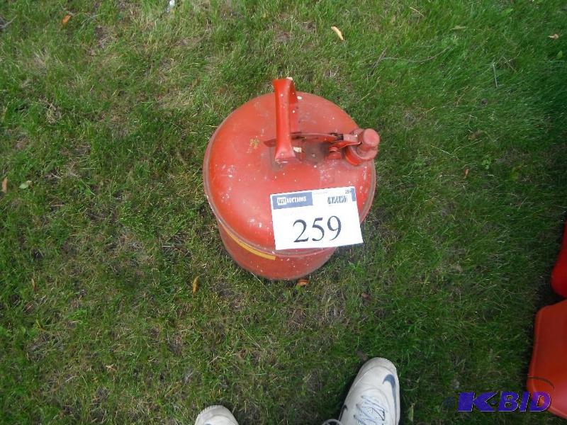 lot 259 image: Metal Gas Can...