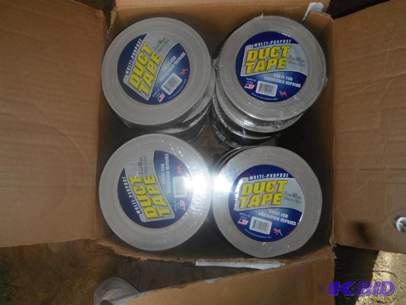 lot 276 image: Industrial Duct Tape 24 2" Rolls 60 YD...